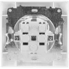 VCX WESA LC 18 Schuko-stopcontact met klepdeksel, opbouwmontage, IP44, wit