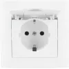 VCX WESA LC 18 Schuko-stopcontact met klepdeksel, opbouwmontage, IP44, wit