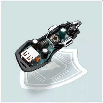 Veger CC50 Rigorous PD38W (1A1C) Auto-Lader Zwart