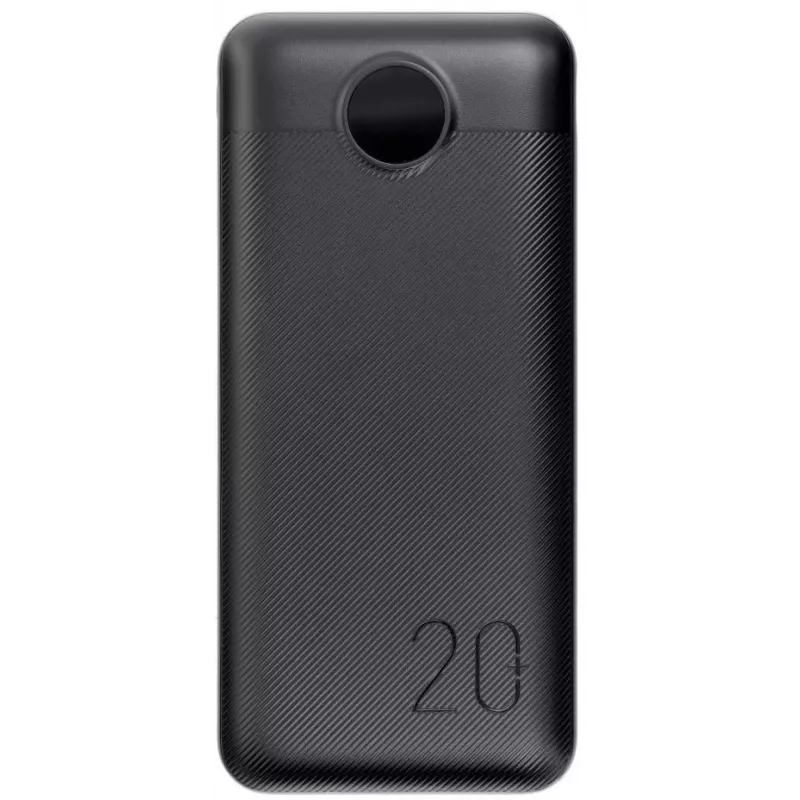 VEGER powerbank 20000 mAh 20W PD QC 3.0 2x USB-A USB-C zwart