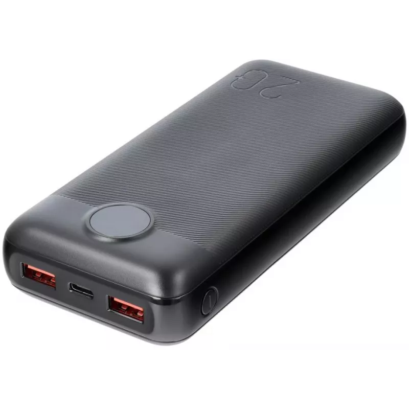 VEGER powerbank 20000 mAh 20W PD QC 3.0 2x USB-A USB-C zwart
