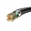 Veger V105 USB-A naar Lightning-kabel 1,2 m zwart 2,4A laden & synchroniseren