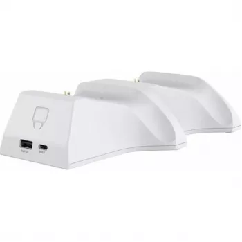 VENOM VS2871 Twin Docking Station voor PlayStation 5 – Wit, dubbele controller-laadstation