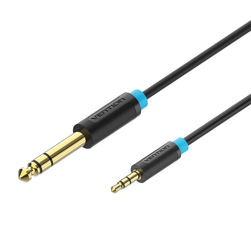 Vention BABBG audiokabel TRS 3,5mm naar 6,35mm 1,5m, zwart