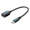 VENTION CCSBB USB 2.0 Type-C stekker naar USB-A bus adapterkabel 0,15m zwart