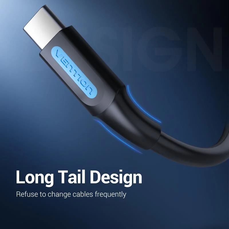 VENTION COKBG USB 2.0 naar USB-C-kabel 1,5m zwart