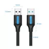 VENTION CONBI USB 3.0-kabel stekker naar stekker 3m zwart