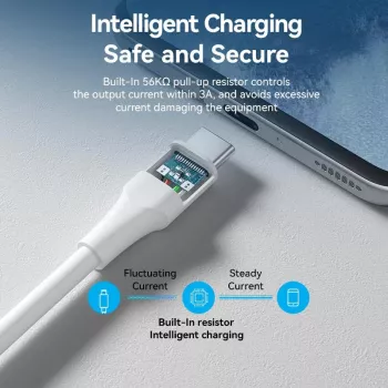 VENTION CTHWF USB-C naar USB 2.0-kabel 3A 1m wit