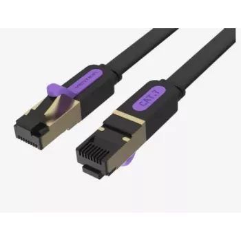 VENTION ICABL CAT.7 platte patchkabel 10m zwart