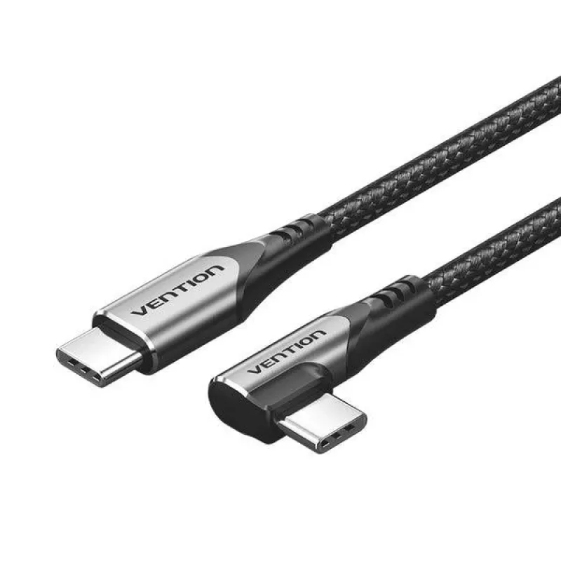 VENTION TRAHF USB-C naar USB-C kabel 1m grijs 10Gbps 100W PD 4K video