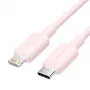 VENTION USB-C naar Lightning kabel 1m roze LAKPF - 20W PD snelladen & 480Mbps datasync