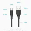 VENTION USB-C naar USB 2.0-kabel 2m zwart CTHBH