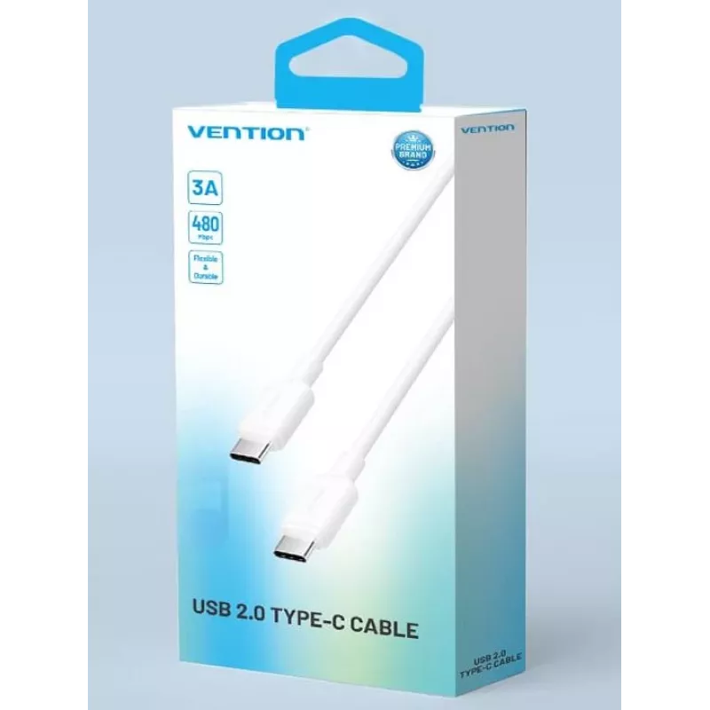 VENTION USB-C naar USB-C-kabel 1m wit TRCWF