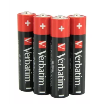 Verbatim 49500 Alkaline batterijen AAA LR03 (4 stuks/pack)