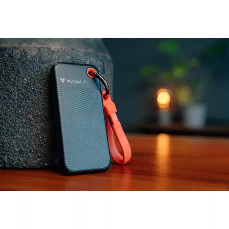Verbatim 512GB USB-C Pocket SSD, USB 3.2 Gen 2, zwart/rood 32284