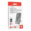 Verbatim Charge'n'Go powerbank 2C & display 10000 mAh grijs