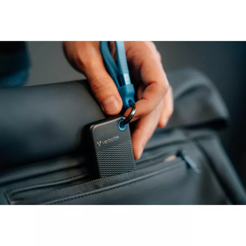Verbatim Pocket SSD 256GB USB 3.2 Gen 2 Type-C externe solid-state-drive, zwart/blauw 32416