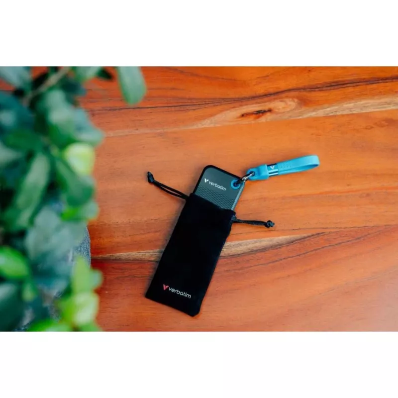 Verbatim Pocket SSD 256GB USB 3.2 Gen 2 Type-C externe solid-state-drive, zwart/blauw 32416