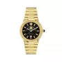 VERSACE V-Chrono herenhorloge VE7G00323 38mm zwarte wijzerplaat leren band