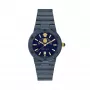 Versace V-Circle herenhorloge VE7G00423 38mm Zwitsers quartz RVS leer zwart