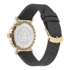 Versace V-Circle dameshorloge Swiss Quarz VE6D00223 40mm zwarte wijzerplaat leren band