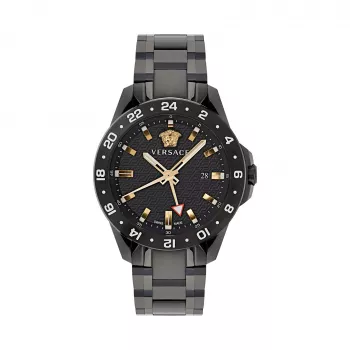 VERSACE V-Race heren Zwitsers quartz chronograaf horloge VE2W00622 45mm RVS