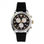 VERSACE V-Race heren Zwitsers quartz chronograaf horloge VEHB00119 - 44mm, zwarte wijzerplaat, zilverkleurige RVS-band