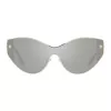 VERSACE VE2239-12526G dameszonnebril goud montuur grijs spiegelglas 147mm