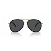 VERSACE VE2260-100287 unisex zonnebril goud montuur grijze glazen 60/16/140 mm