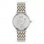 VERSACE VE6F00423 unisex Zwitsers quartzhorloge 38mm zwarte wijzerplaat leren band