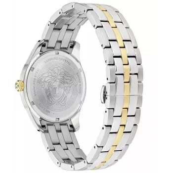Versace VE7C00623 herenhorloge 41mm RVS blauwe wijzerplaat chronograaf