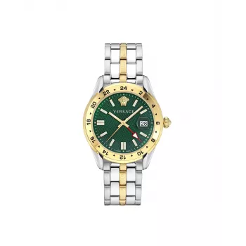 Versace VE7C00623 herenhorloge 41mm RVS blauwe wijzerplaat chronograaf