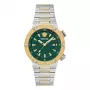 VERSACE VE8G00524 dames Zwitsers quartz horloge 43mm zwarte wijzerplaat saffierglas lederen band