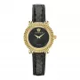 VERSACE dameshorloge VE6I00323 quartzhorloge 35mm RVS zwarte wijzerplaat