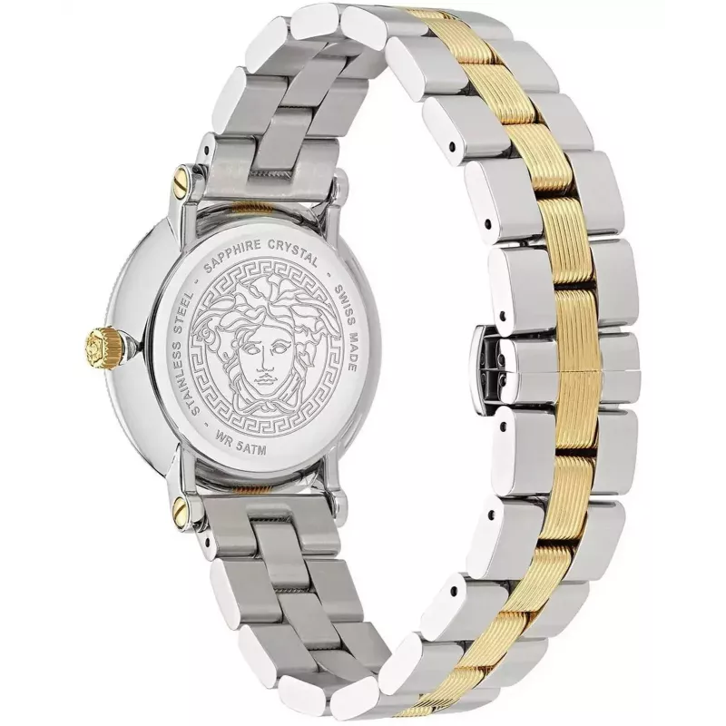 Versace dameshorloge VE7F00423 quartz 35mm wit leer