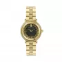 VERSACE dameshorloge VE7F00623 Zwitsers quartz 35mm zwarte wijzerplaat leren band