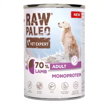 VETEXPERT Raw Paleo Lam Natvoer voor Honden 400g