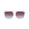 Victoria Beckham VB202S-712 dames oversized vierkante zonnebril, gouden metalen montuur, bruine verloopglazen, 59 mm