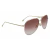 Victoria Beckham VB203S-712 dames zonnebril gouden montuur bruine verloopglazen 62 mm