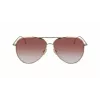 Victoria Beckham VB203S-712 dames zonnebril gouden montuur bruine verloopglazen 62 mm