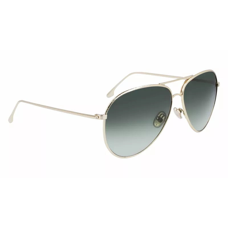 Victoria Beckham VB203S-713 cat-eye zonnebril goud bruin verloop 62 mm