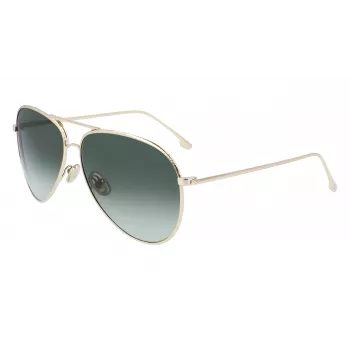 Victoria Beckham VB203S-713 cat-eye zonnebril goud bruin verloop 62 mm