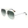 Victoria Beckham VB215S-700 Dames Zonnebril - Gouden montuur, bruine verloopglazen, 59 mm