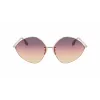Victoria Beckham VB220S-732 dames zonnebril gouden montuur bruine verloopglazen 64 mm