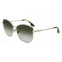 Victoria Beckham VB225S-700 dameszonnebril goud metaal bruin verloop piloot