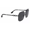 Victoria Beckham VB232S-001 dames zonnebril - zwart montuur, grijze gradientglazen, 58 mm