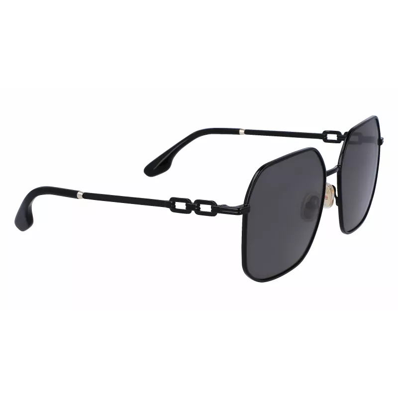 Victoria Beckham VB232S-001 dames zonnebril - zwart montuur, grijze gradientglazen, 58 mm