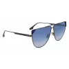 Victoria Beckham VB239S6309319 dames oversized vierkante zonnebril zwart acetaat grijs verloopglas 63mm