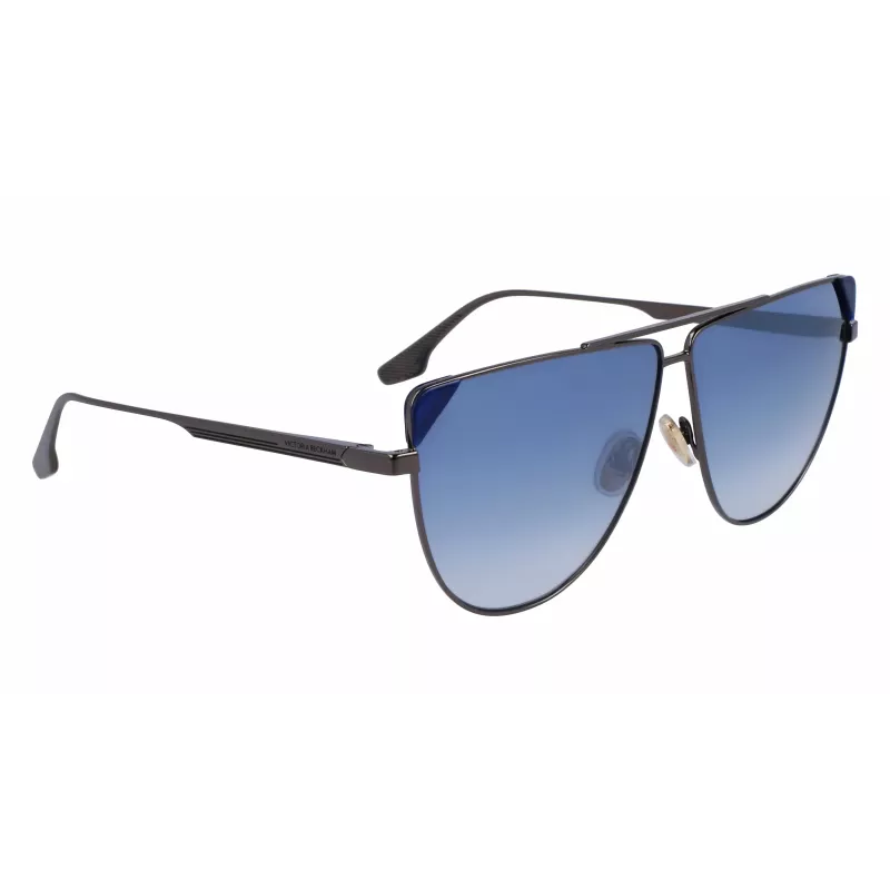 Victoria Beckham VB239S6309319 dames oversized vierkante zonnebril zwart acetaat grijs verloopglas 63mm