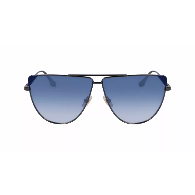 Victoria Beckham VB239S6309319 dames oversized vierkante zonnebril zwart acetaat grijs verloopglas 63mm